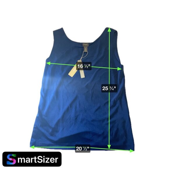 Travelers by Chico's NWT Blue Scoop Neck Sleeveless Knit Pullover Top SZ Large - Picture 6 of 7